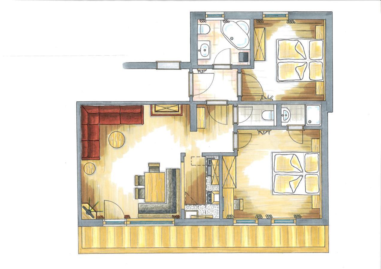 Landhaus Patricia エルマウ エクステリア 写真